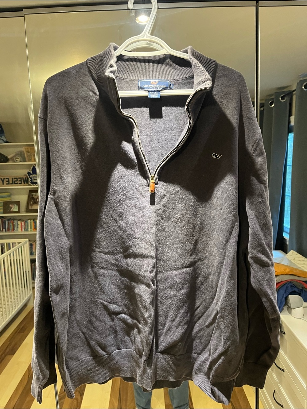 Vineyard Vines Men’s Dark Charcoal Half-Zip Sweater